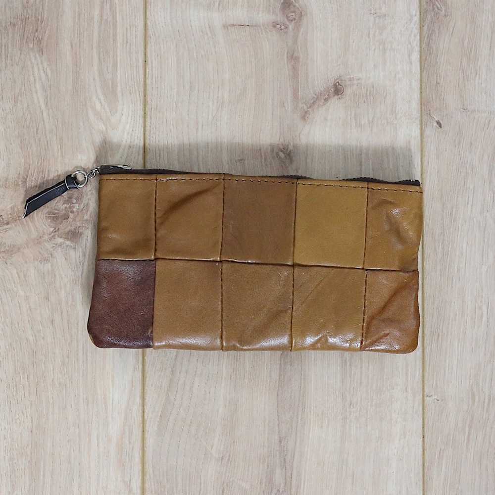 Vintage Leather Patchwork Wallet